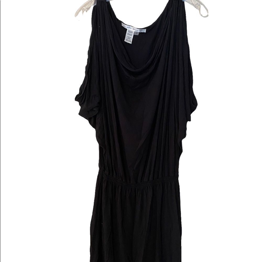 Max Studio Cold Shoulder Black Dress